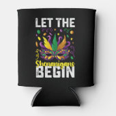 Laat de Shenanigans beginnen met Mardi Gras Carnav Blikjeskoeler (Voorkant)