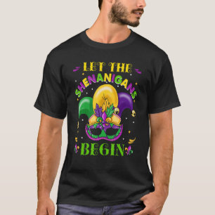 Laat de Shenanigans beginnen met Mardi Gras Jester T-shirt