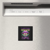 Laat de Shenanigans beginnen met Mardi Gras Lips 2 Magneet (Insitu (Vaatwasser))