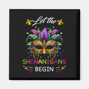 Laat de Shenanigans beginnen met Mardi Gras Party Magneet