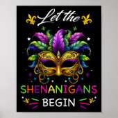 Laat de Shenanigans beginnen met Mardi Gras Party  Poster (Voorkant)