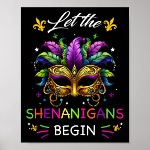 Laat de Shenanigans beginnen met Mardi Gras Party  Poster