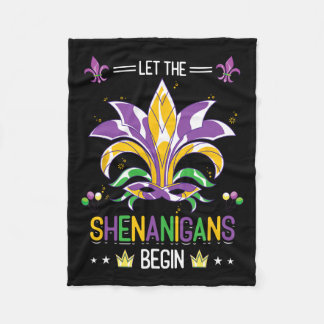 Laat de Shenanigans beginnen met Masquerade Costum Fleece Deken