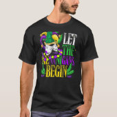Laat de Shenanigans beginnen met Masquerade Mardi  T-shirt (Voorkant)