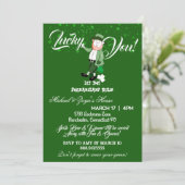 Laat de Shenanigans beginnen met Saint Patricks Da Kaart (Staand voorkant)