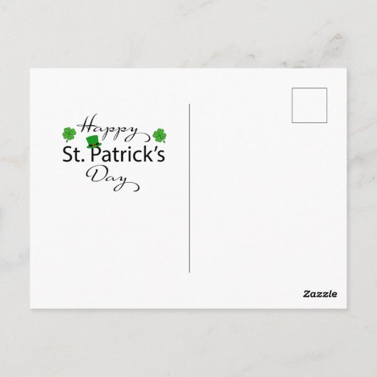 Laat de Shenanigans beginnen met St. Patrick's Day Briefkaart (Achterkant)