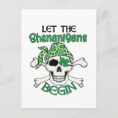 Laat de Shenanigans beginnen met St. Patrick's Day Briefkaart (Voorkant)