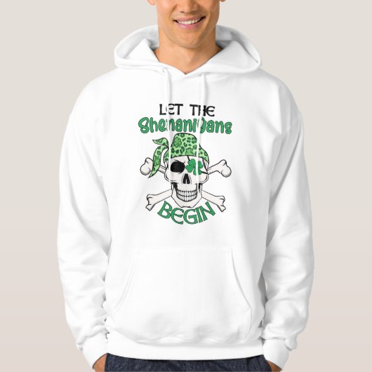 Laat de Shenanigans beginnen met St. Patrick's Day Hoodie (Voorkant)
