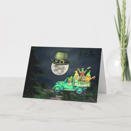 Laat de Shenanigans beginnen met St. Patrick's Day Kaart (Achterkant)