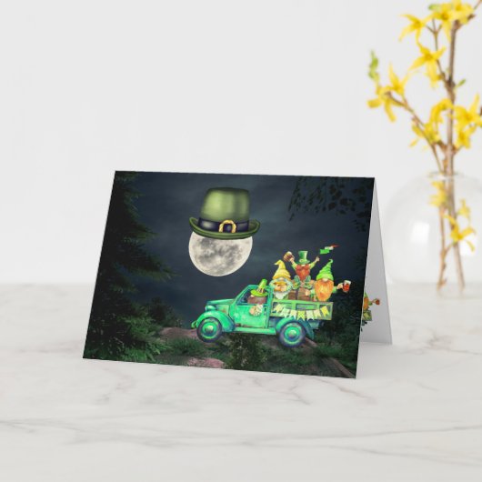 Laat de Shenanigans beginnen met St. Patrick's Day Kaart (Gele Bloem)