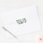 Laat de Shenanigans beginnen met St. Patrick's Day Ronde Sticker (Envelop)