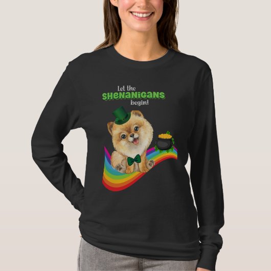 Laat de Shenanigans beginnen met St Patrick's Day T-shirt (Voorkant)