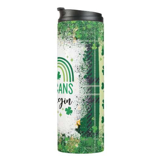 Laat de Shenanigans beginnen met St Patrick's Day Thermosbeker (Geroteerd rechts)