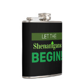 Laat de shenanigans beginnen met vinylgevulde kolf heupfles (Rechts)