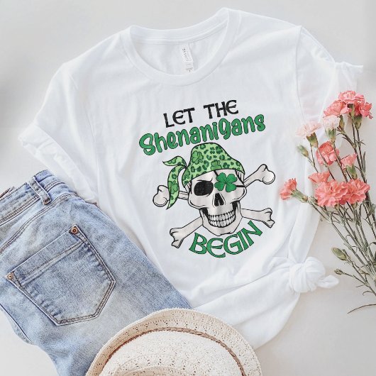 Laat de Shenanigans beginnen, St.Patricks Dag T-shirt