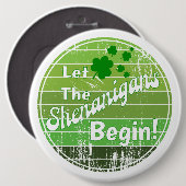 Laat de Shenanigans beginnen! - St. Patrick's Day Ronde Button 6,0 Cm (Voorkant /achterkant)