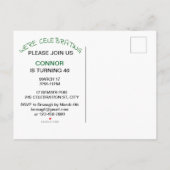 Laat de Shenanigans beginnen St Patricks uitnodigi Uitnodiging Briefkaart (Achterkant)