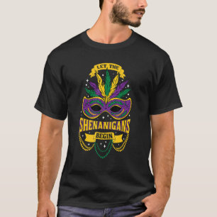 Laat de shenanigans Mardi Gras de straat op gaan T-shirt