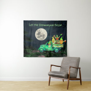 Laat de Shenanigans met de Ierse Gnomen Full Moon Wandkleed