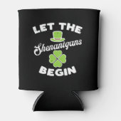Laat de Shenanigans Shamrock beginnen Blikjeskoeler (Voorkant)