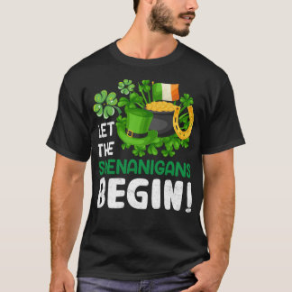 Laat de shenanzen beginnen - grappige St Patrick's T-shirt