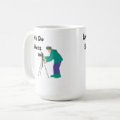 Laat de show doen met de fotograaf koffiemok (Voorkant links)