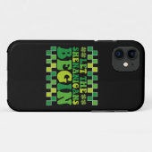 Laat de Sjenanigans Beginnen Iers Groovy Retro Case-Mate iPhone Case (Achterkant (horizontaal))