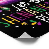 Laat de Sjenanigans beginnen Mardi Gras Lippen New Poster (Hoek)