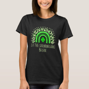 Laat de Sjenanigans beginnen met de regenboogluipa T-shirt