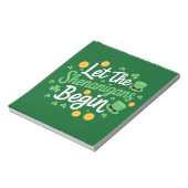 Laat de Sjenanigans beginnen met Funny St Patrick' Notitieblok (Linkerzijde)