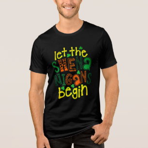 Laat de Sjenanigans beginnen met Funny St Patrick' Tri-Blend Shirt