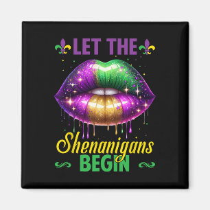 Laat de Sjenanigans beginnen met Mardi Gras Lips K Magneet