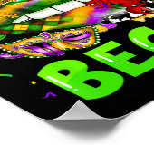 Laat de Sjenanigans beginnen met Mardi Gras Lips K Poster (Hoek)