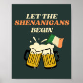 Laat de Sjenanigans met Funny St. Patrick's Day be Poster (Voorkant)