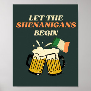 Laat de Sjenanigans met Funny St. Patrick's Day be Poster