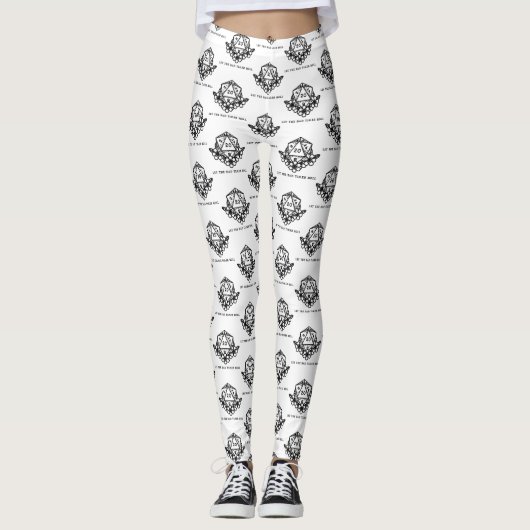 Laat de slechte tijden dobbelen leggings (Voorkant)