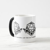 Laat de slechte tijden dobbelen magische mok (Voorkant links)