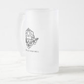 Laat de slechte tijden dobbelen matglas bierpul (Voorkant links)