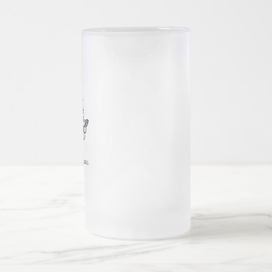 Laat de slechte tijden dobbelen matglas bierpul (Center)