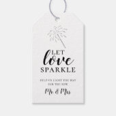 Laat de Sparkaar van de liefde weg sturen Cadeaulabel (Voorkant)