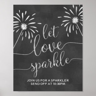 Laat de Sparkle van de Liefde van het Bigbord van  Poster