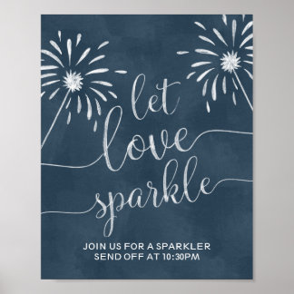 Laat de Sparkle van de Liefde van het Bigbord van  Poster