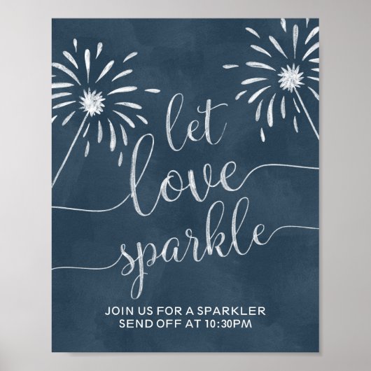 Laat de Sparkle van de Liefde van het Bigbord van  Poster (Voorkant)