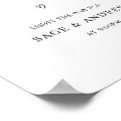 Laat de Sparkler van de liefde het huwelijk afstur Poster (Hoek)