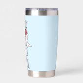 Laat de Spelen Beginnen Meeple Huwelijkskunst Geïsoleerde Drinkbeker (Achterkant)