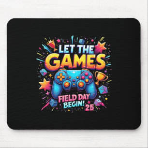 Laat de Spelen Beginnen Veld Dag 25 Gamer Ontwerp Muismat