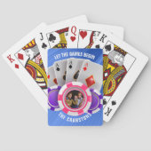 Laat de spellen beginnen met poker design pokerkaarten (Achterkant)