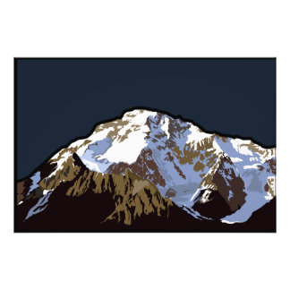 Laat de Splendor van de Brede Piek los: geïllustre Foto Afdruk