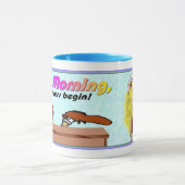 Laat de stress beginnen mok (Midden)