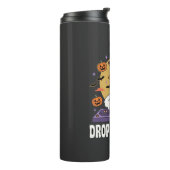 Laat De Toeter Halloween DJ Gans Thermosbeker (Gedraaid links)